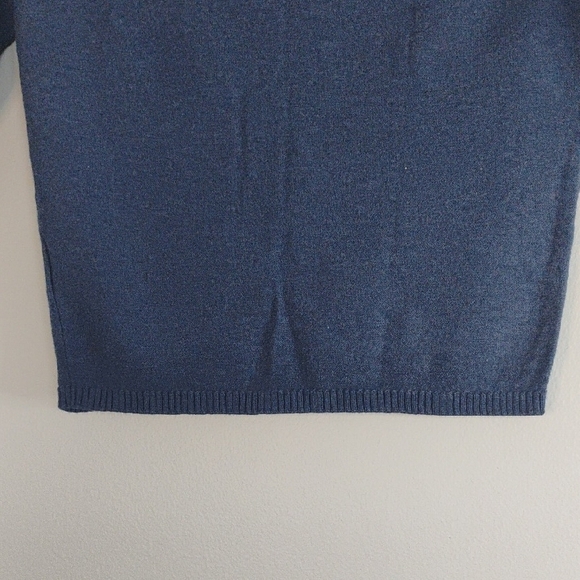 Mossimo Supply Co. Blue Sweater Cardigan Crop Top 100% Cotton Size XS-Casual - Picture 8 of 8